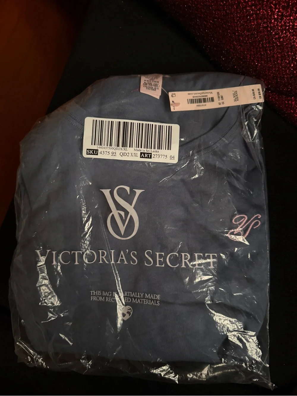 Victoria's Secret Slate Blue Logo Tee